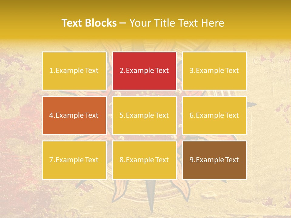 Sun Gold Colour PowerPoint Template