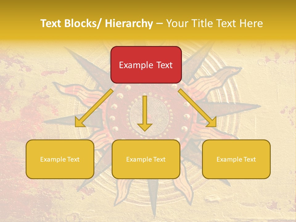 Sun Gold Colour PowerPoint Template
