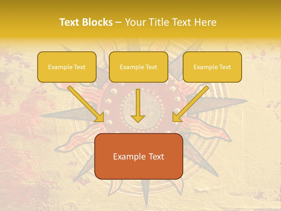 Sun Gold Colour PowerPoint Template
