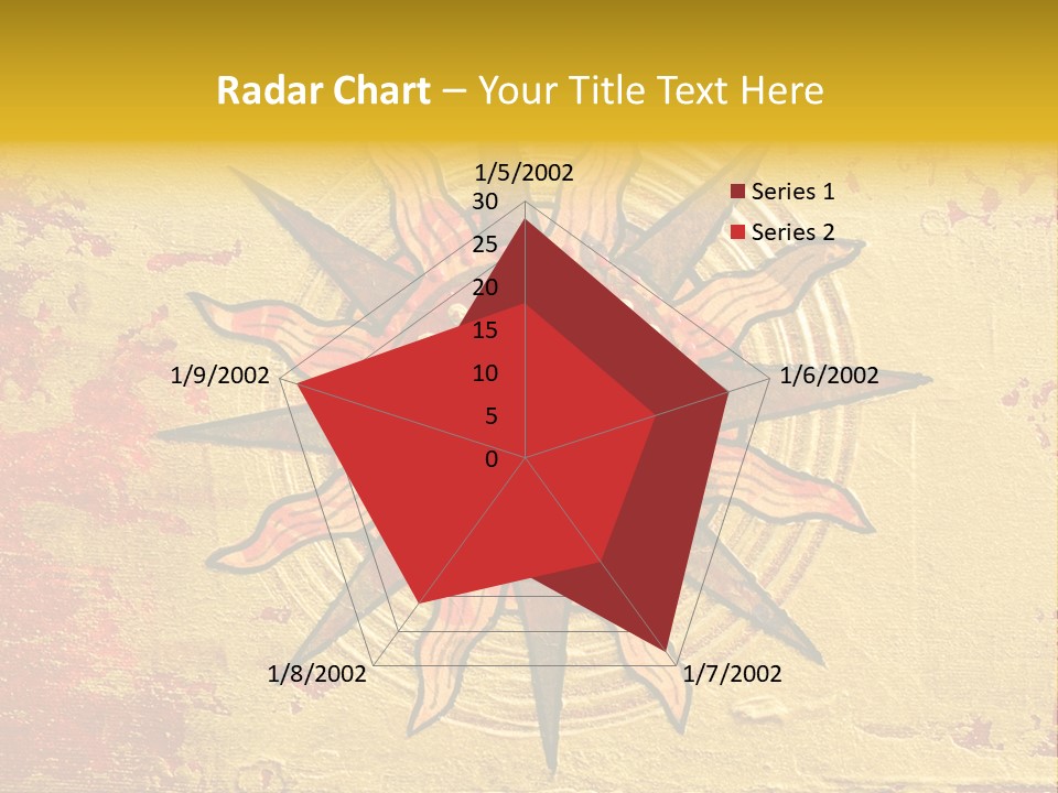 Sun Gold Colour PowerPoint Template