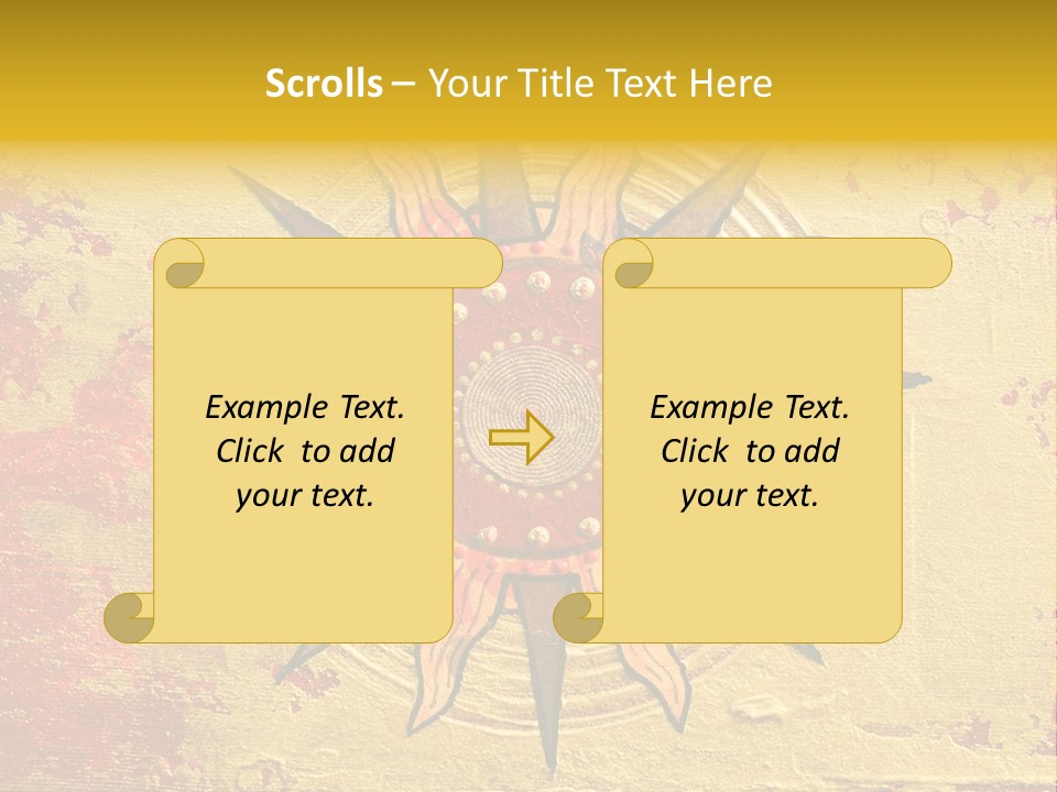 Sun Gold Colour PowerPoint Template