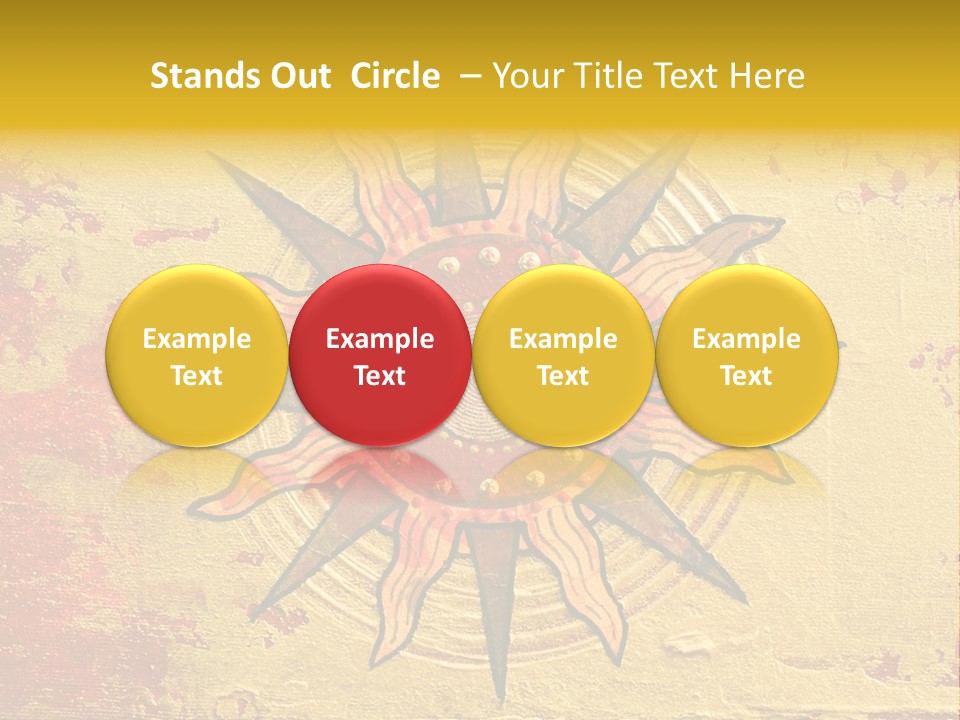 Sun Gold Colour PowerPoint Template