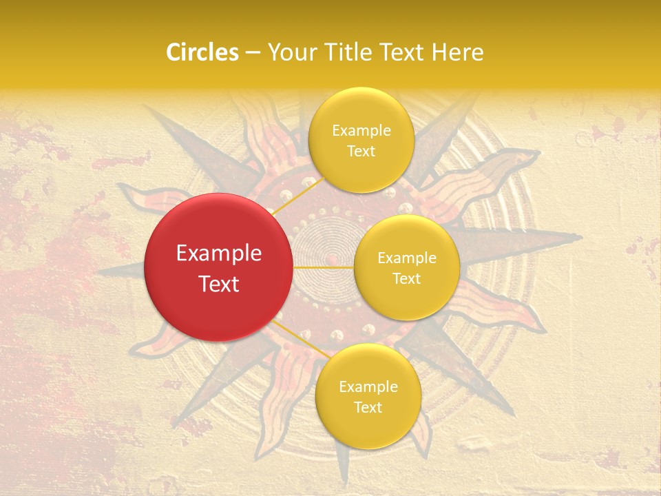 Sun Gold Colour PowerPoint Template