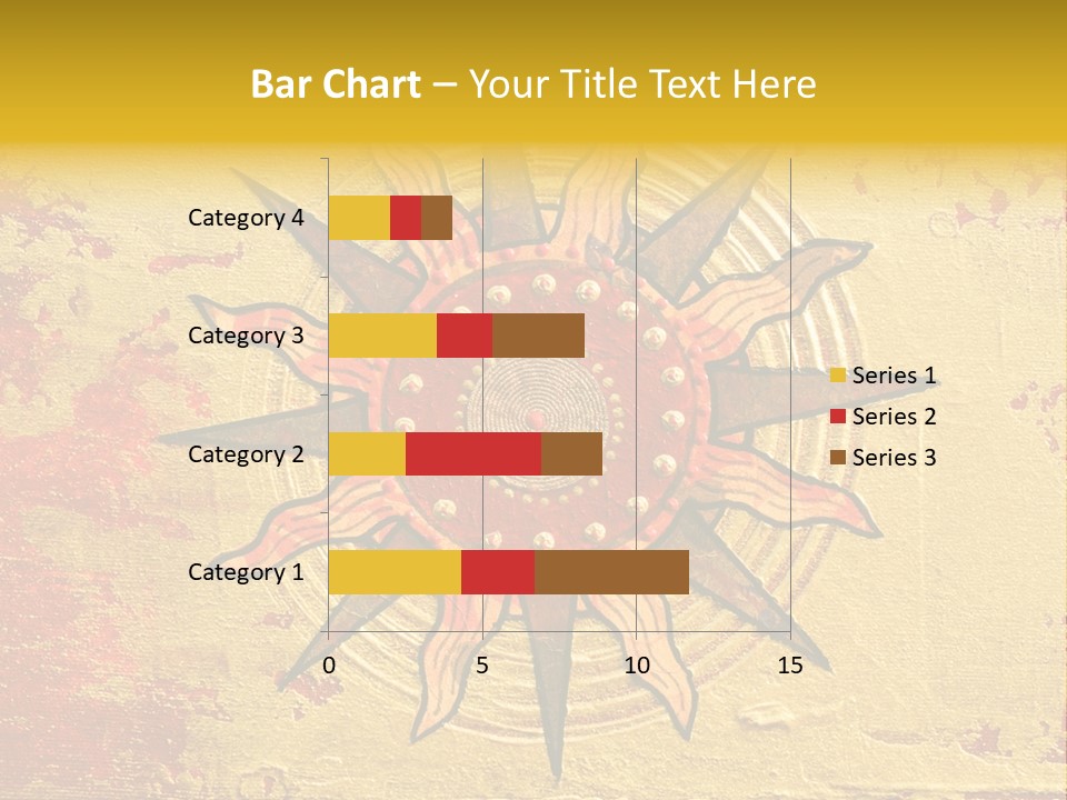 Sun Gold Colour PowerPoint Template