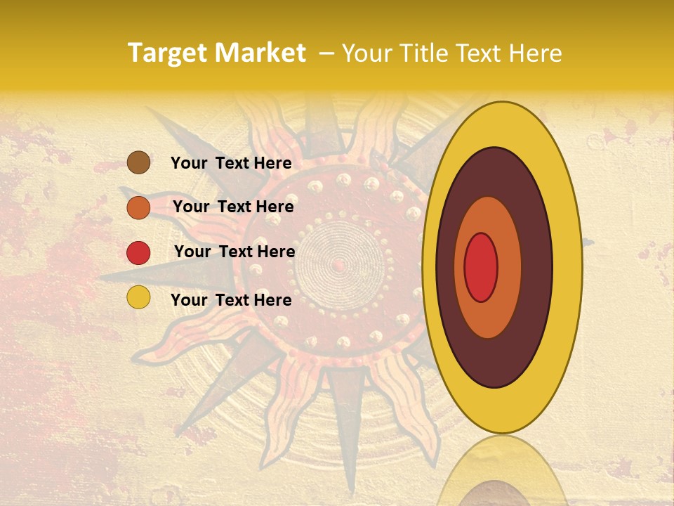 Sun Gold Colour PowerPoint Template