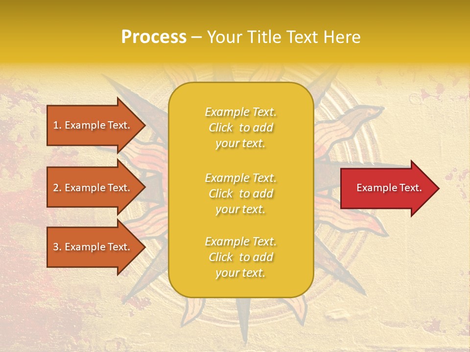 Sun Gold Colour PowerPoint Template