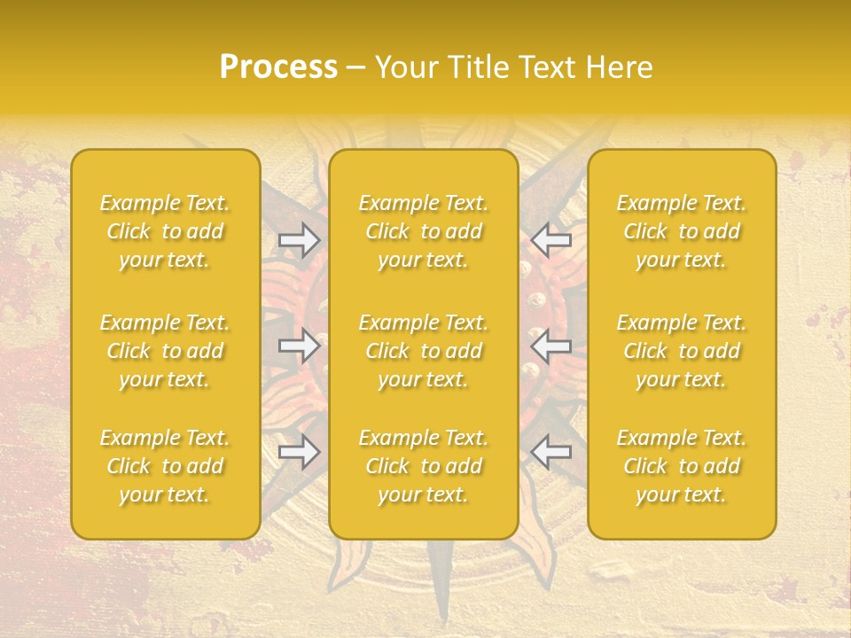 Sun Gold Colour PowerPoint Template