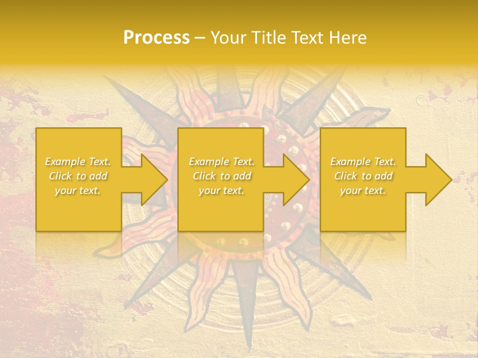 Sun Gold Colour PowerPoint Template
