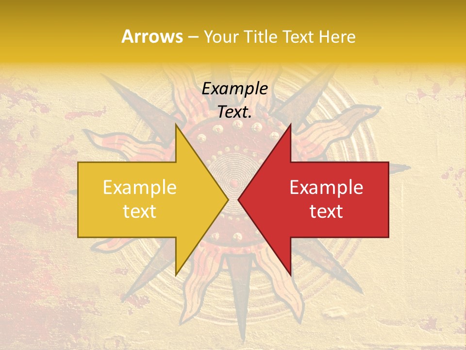 Sun Gold Colour PowerPoint Template