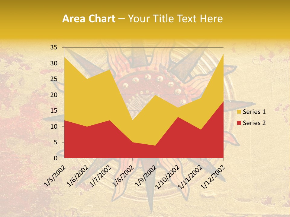 Sun Gold Colour PowerPoint Template