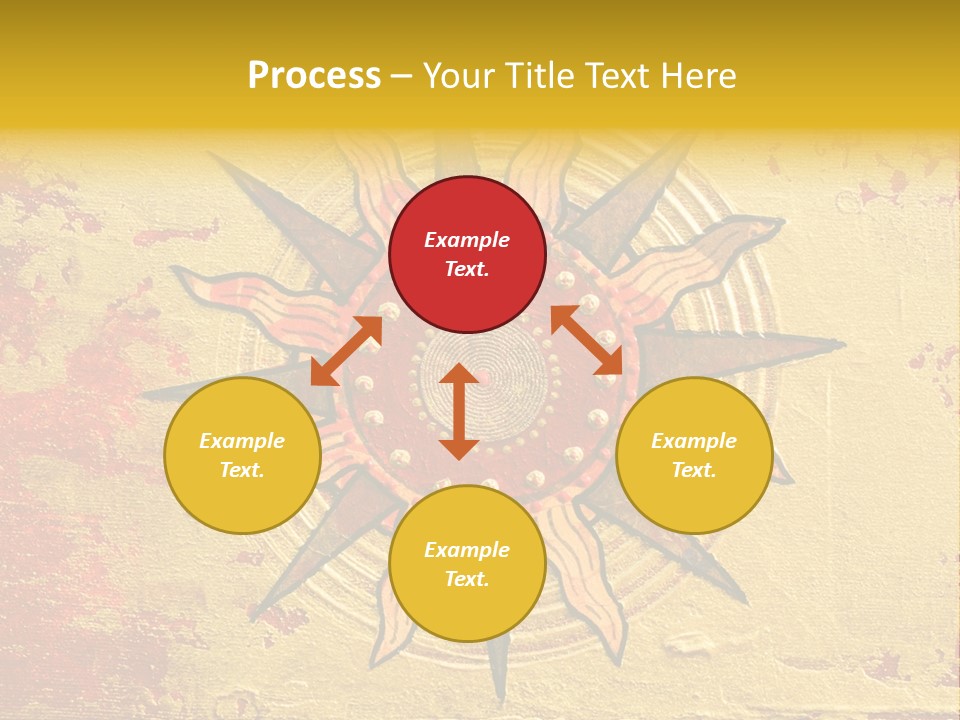 Sun Gold Colour PowerPoint Template