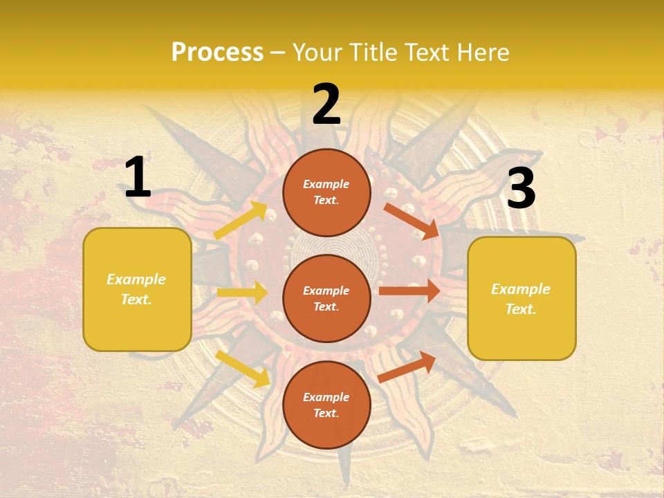 Sun Gold Colour PowerPoint Template