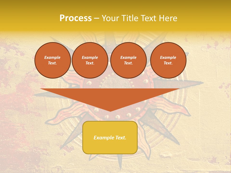 Sun Gold Colour PowerPoint Template