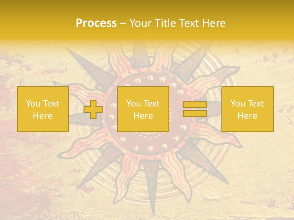 Sun Gold Colour PowerPoint Template