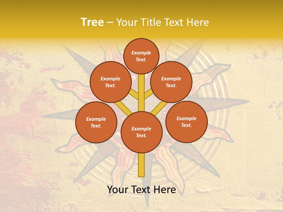 Sun Gold Colour PowerPoint Template