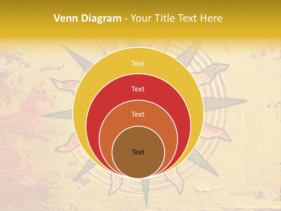 Sun Gold Colour PowerPoint Template