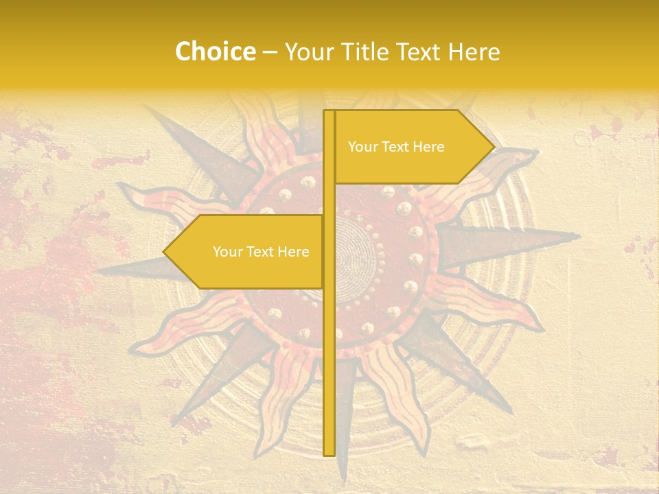 Sun Gold Colour PowerPoint Template