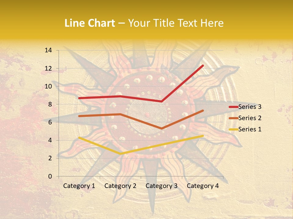Sun Gold Colour PowerPoint Template