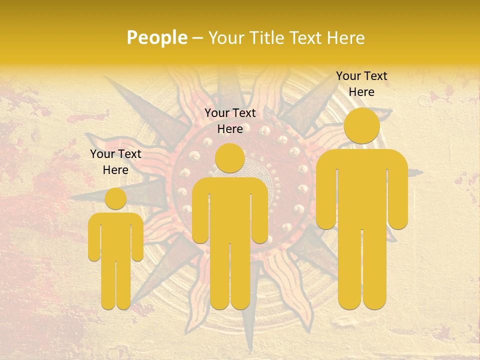 Sun Gold Colour PowerPoint Template