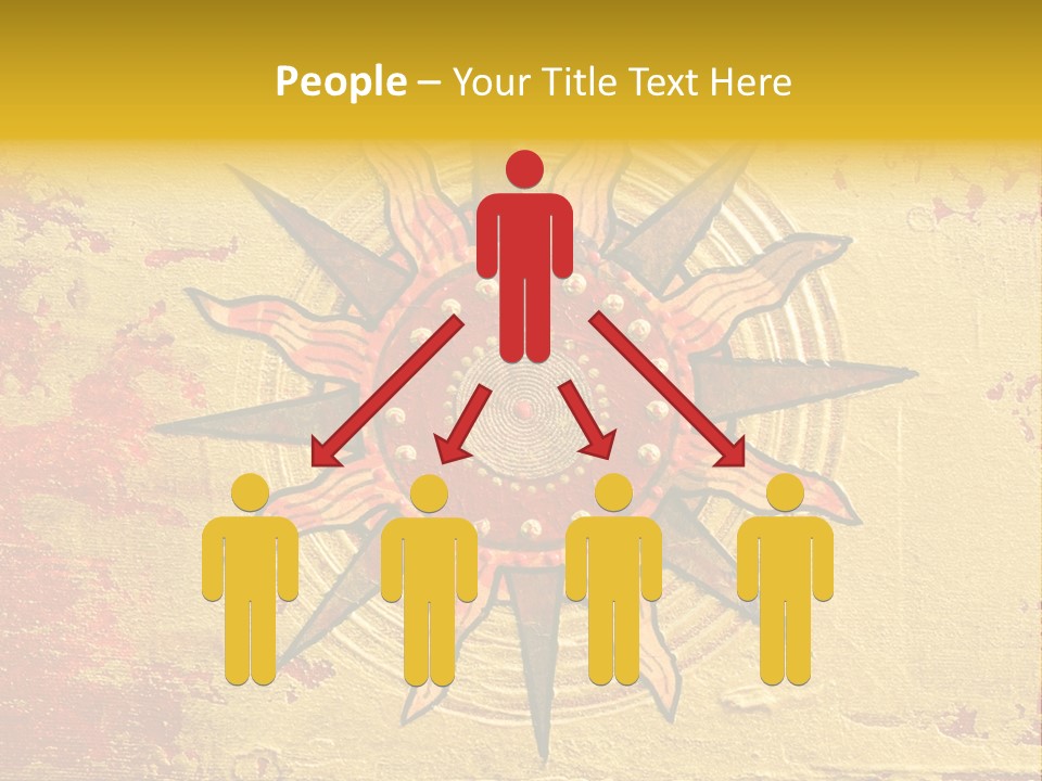 Sun Gold Colour PowerPoint Template