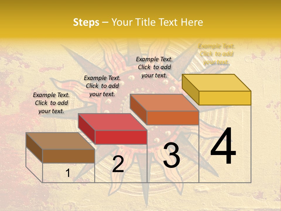 Sun Gold Colour PowerPoint Template