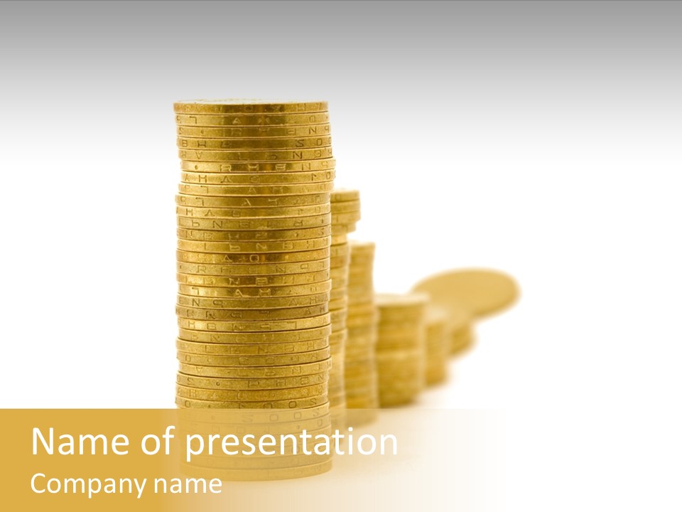 Bank Currency Achievement PowerPoint Template