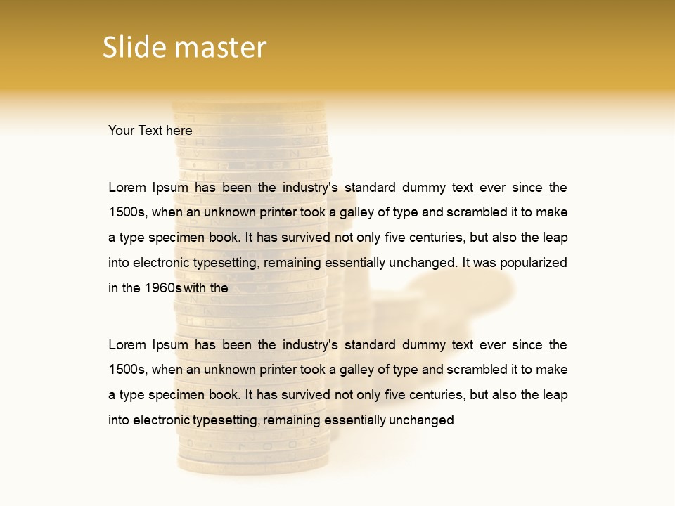 Bank Currency Achievement PowerPoint Template