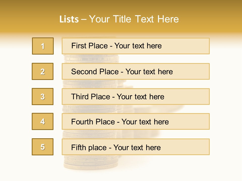 Bank Currency Achievement PowerPoint Template