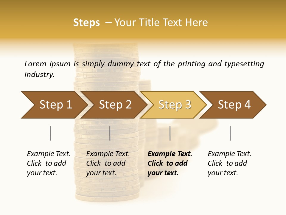 Bank Currency Achievement PowerPoint Template