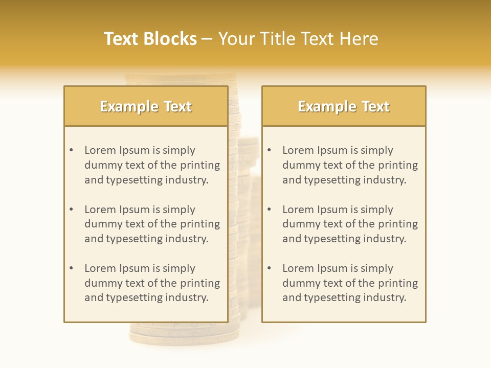 Bank Currency Achievement PowerPoint Template