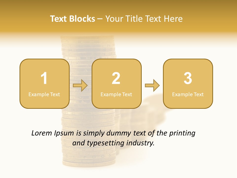 Bank Currency Achievement PowerPoint Template