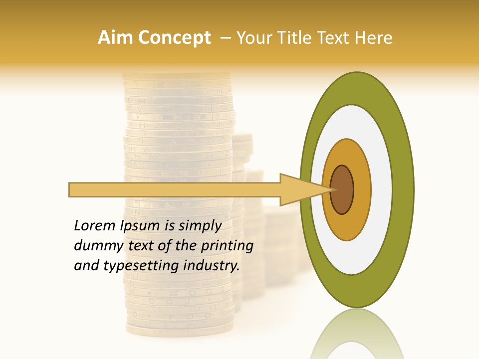 Bank Currency Achievement PowerPoint Template
