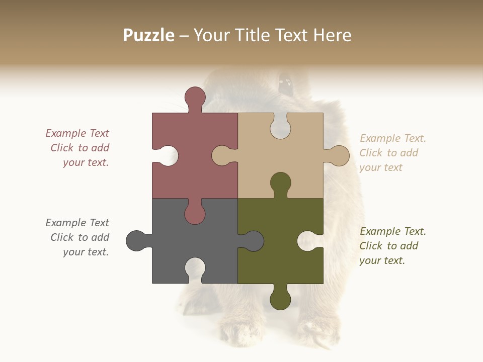 Holiday Rabbit Animal PowerPoint Template