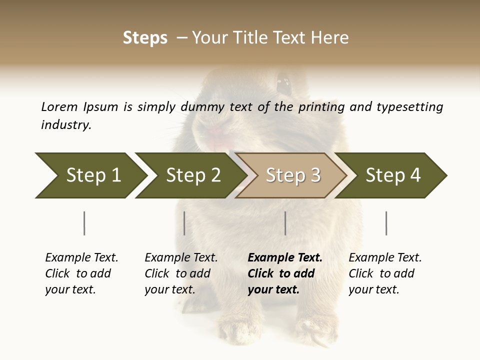 Holiday Rabbit Animal PowerPoint Template