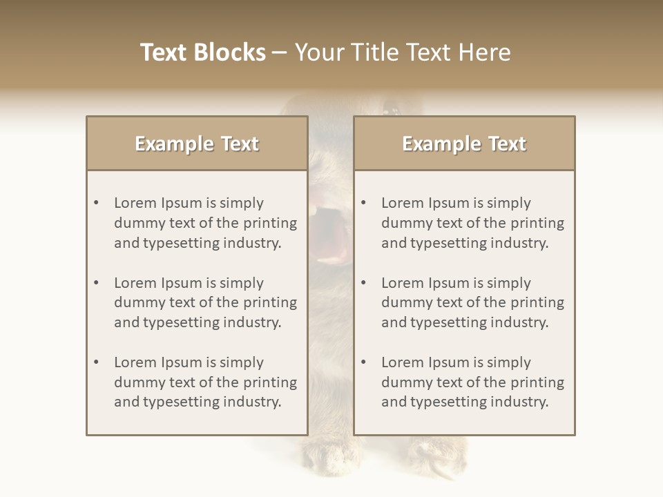 Holiday Rabbit Animal PowerPoint Template