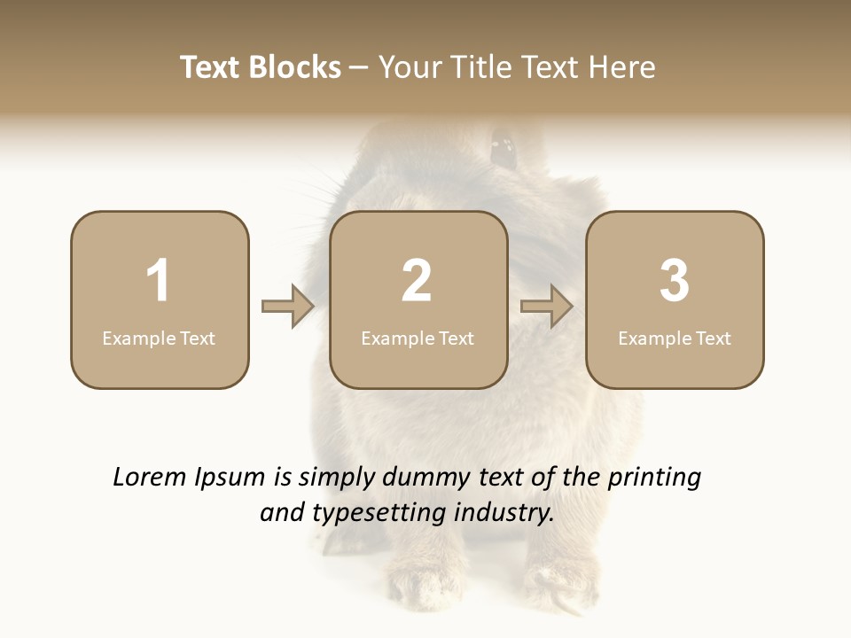 Holiday Rabbit Animal PowerPoint Template