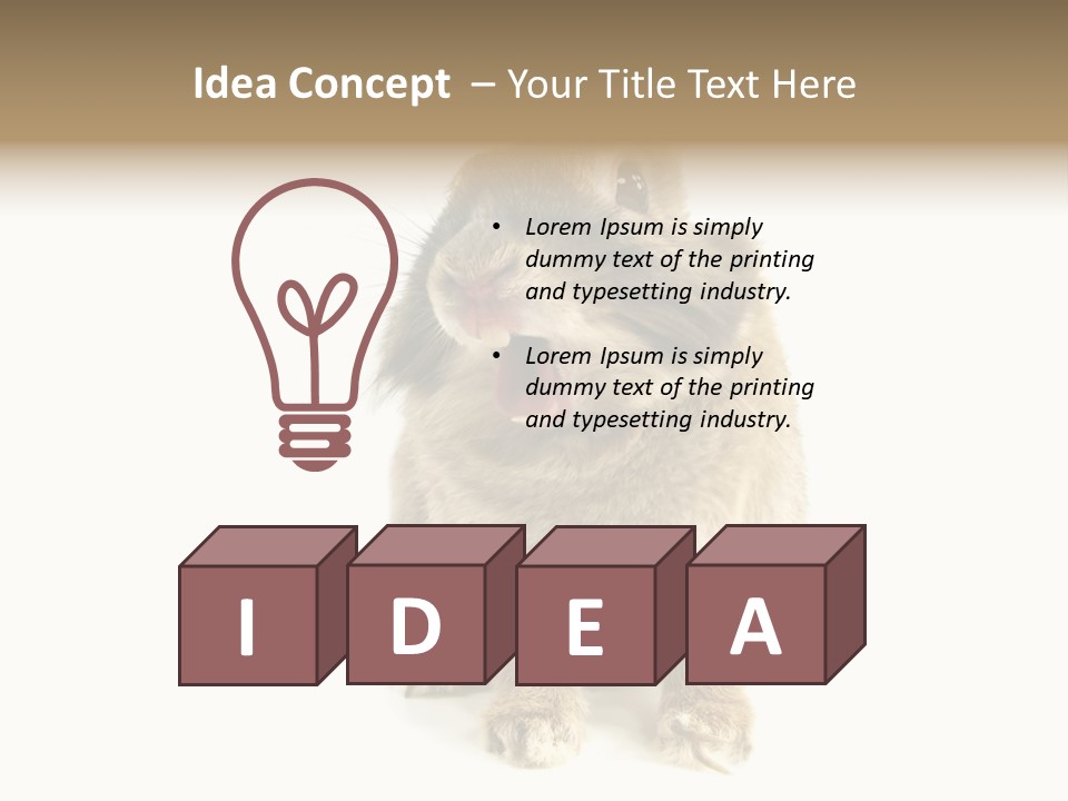 Holiday Rabbit Animal PowerPoint Template