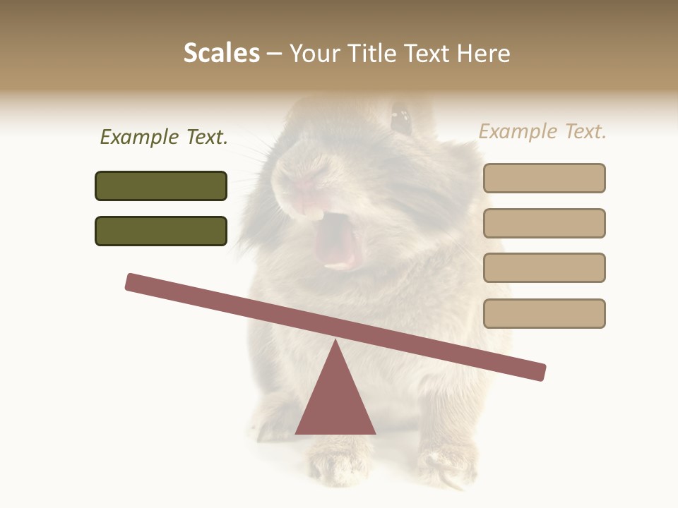 Holiday Rabbit Animal PowerPoint Template