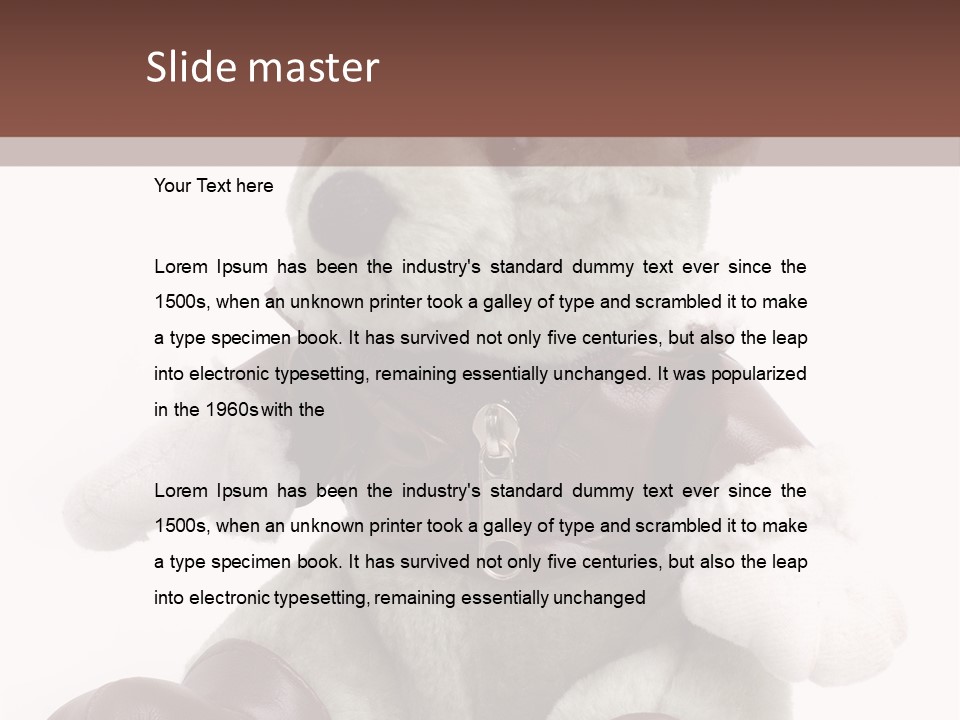 Furry Male Stuff PowerPoint Template