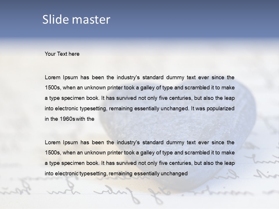 Love Letter Romantic Symbol PowerPoint Template