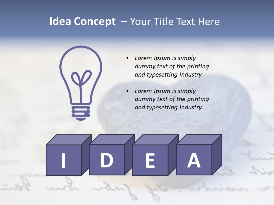 Love Letter Romantic Symbol PowerPoint Template