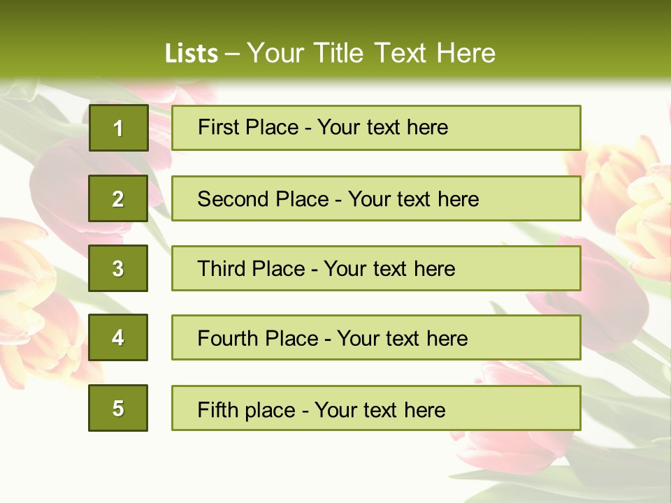 Colorful Floral Flowers PowerPoint Template