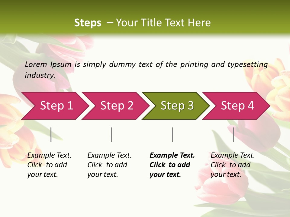 Colorful Floral Flowers PowerPoint Template