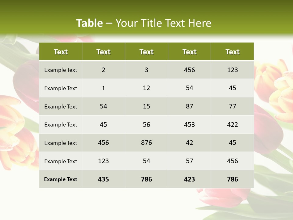 Colorful Floral Flowers PowerPoint Template