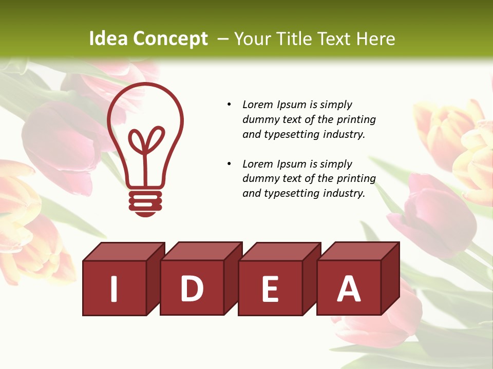 Colorful Floral Flowers PowerPoint Template