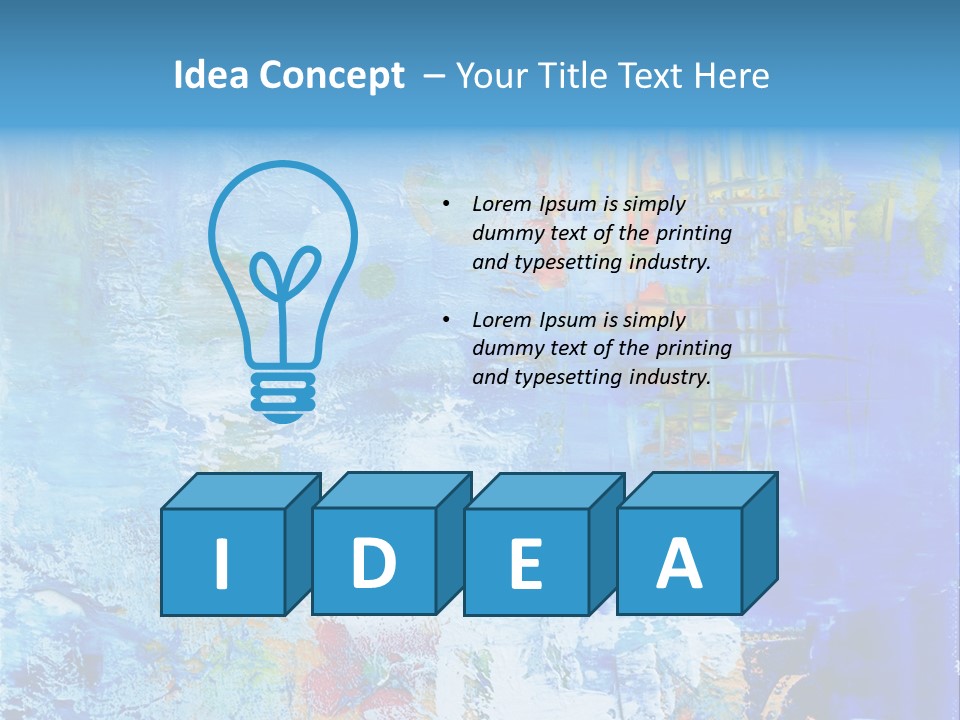 Art Abstract Background PowerPoint Template