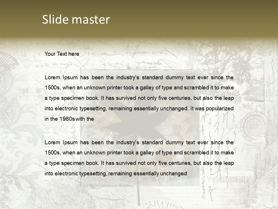 Illustration Collage Painting PowerPoint Template