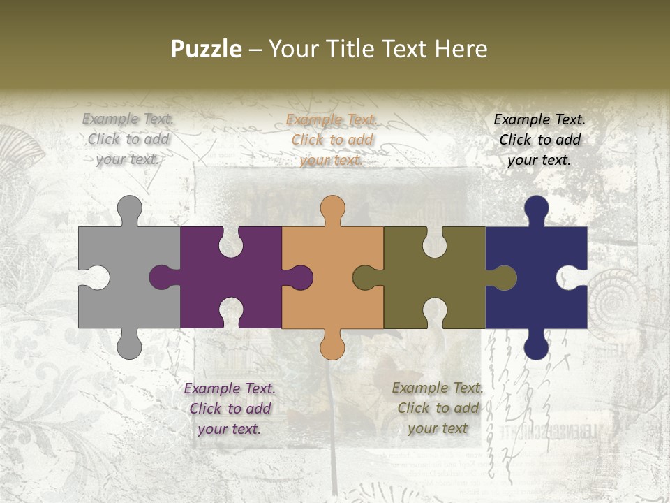 Illustration Collage Painting PowerPoint Template