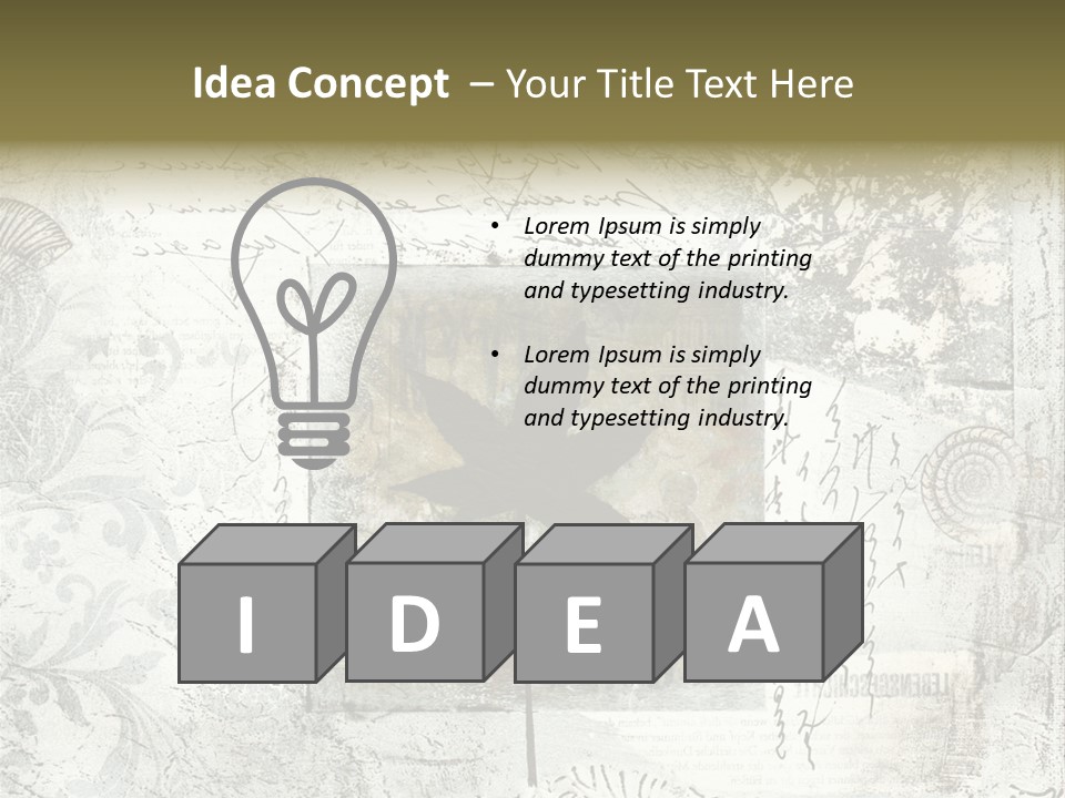 Illustration Collage Painting PowerPoint Template