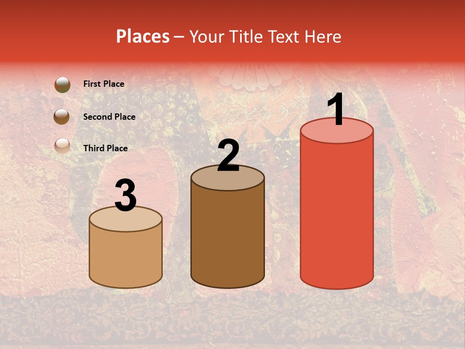 India Illustration Texture PowerPoint Template